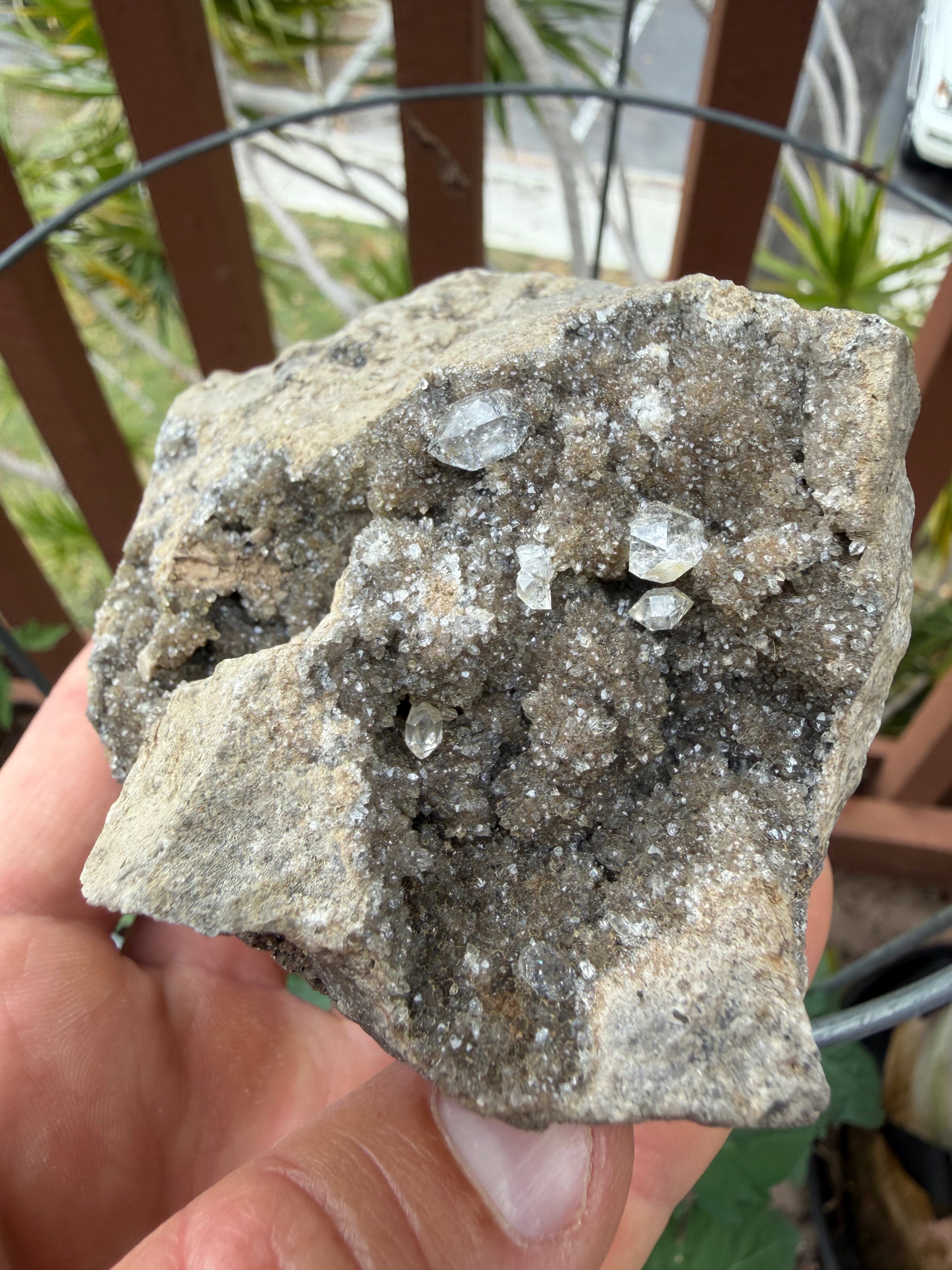 Herkimer Diamonds on Matrix Specimen