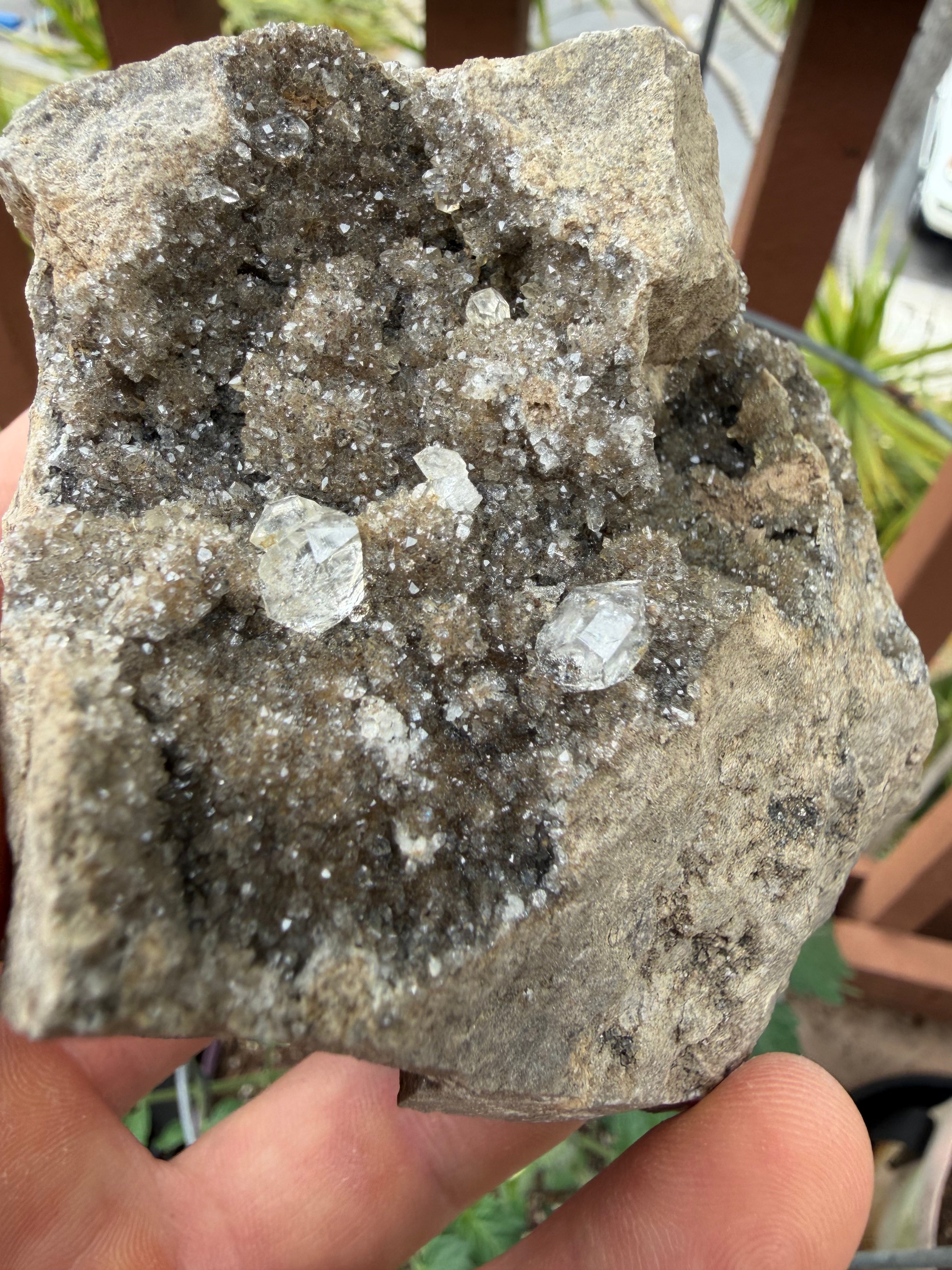 Herkimer Diamonds on Matrix Specimen
