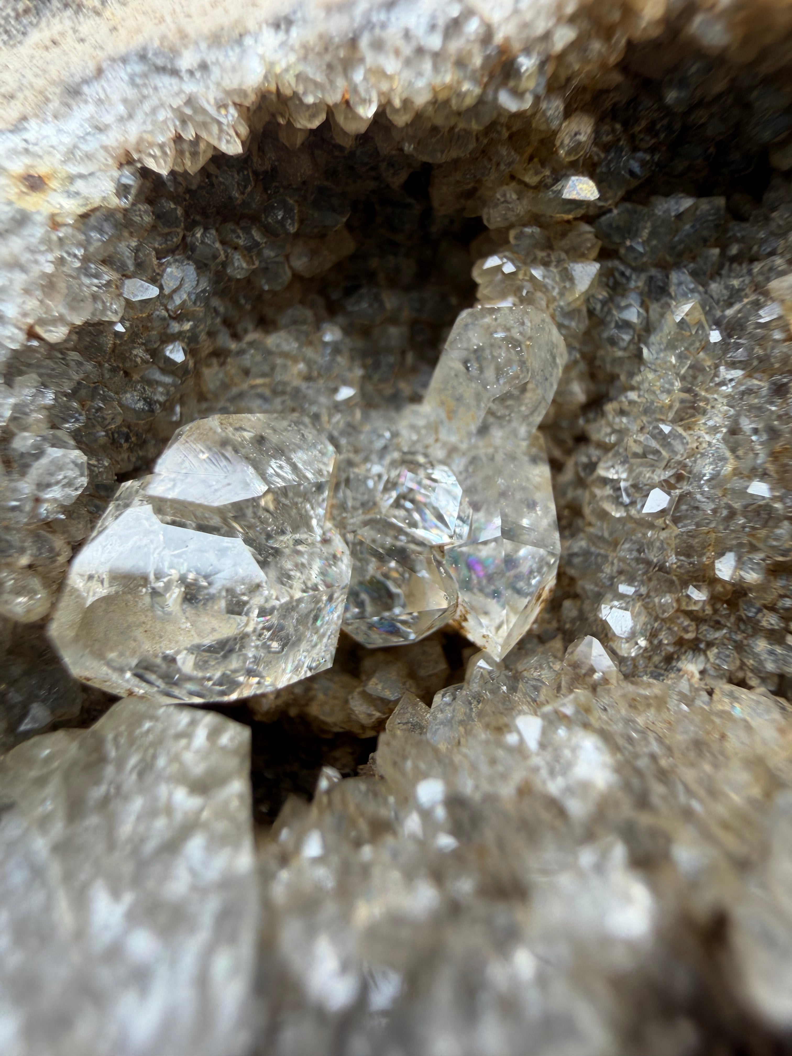 Stunning Herkimer Diamonds on Matrix