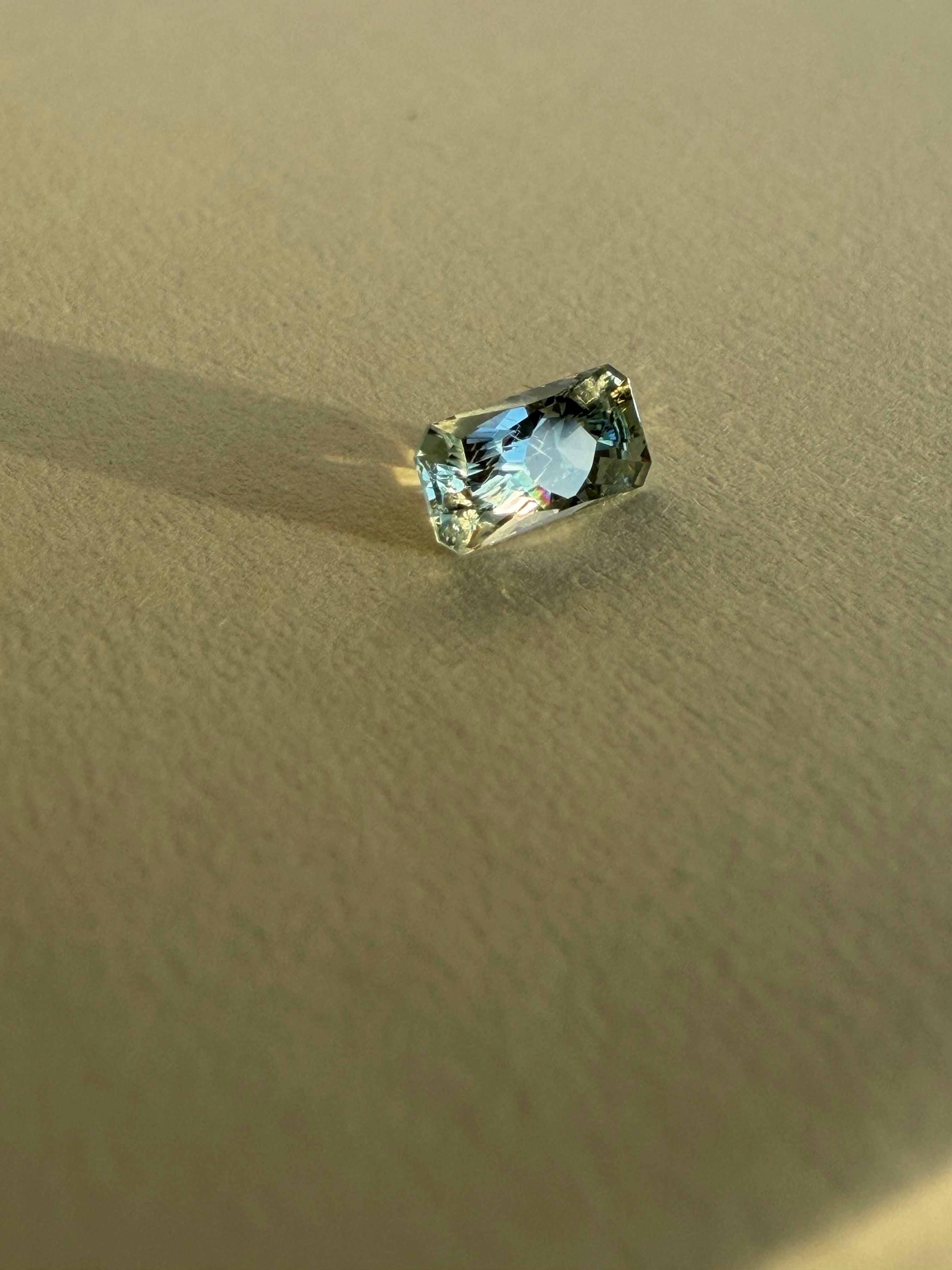 0.895ct Light Blue Montana Sapphire