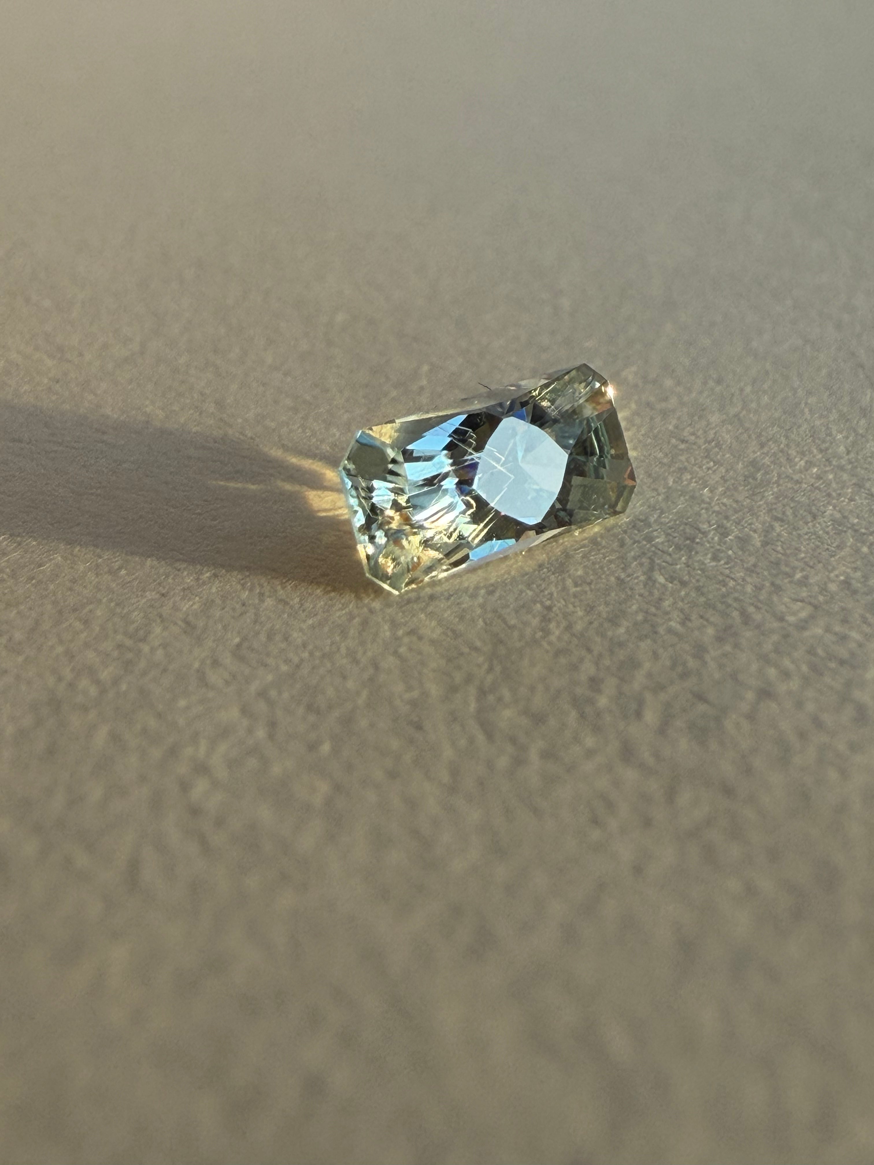 0.895ct Light Blue Montana Sapphire