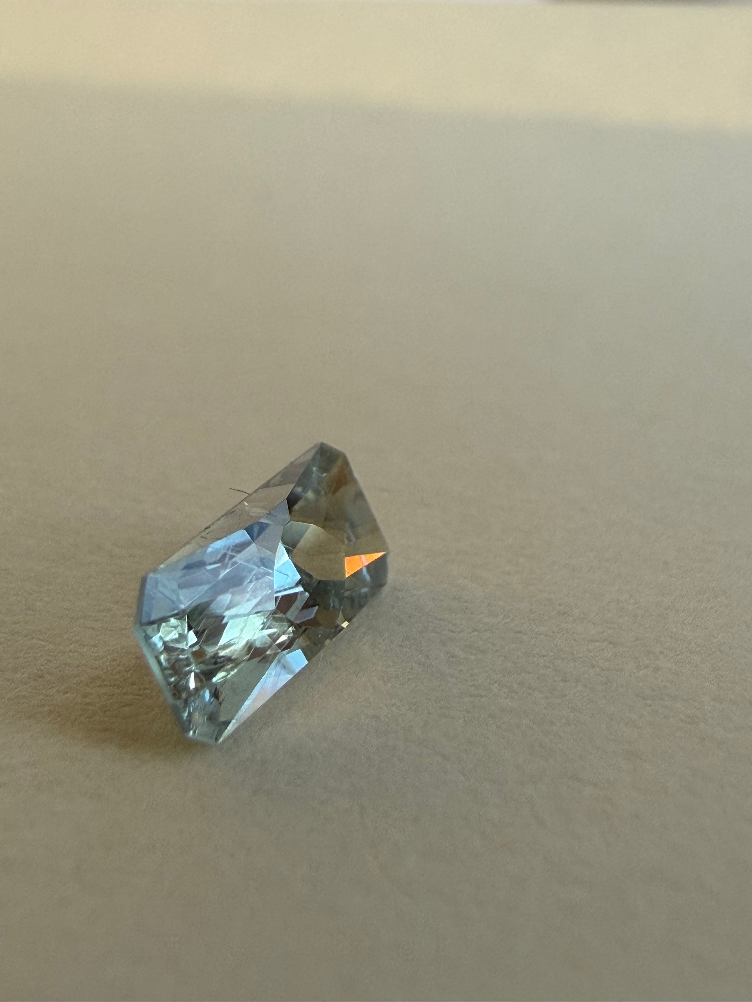 0.895ct Light Blue Montana Sapphire