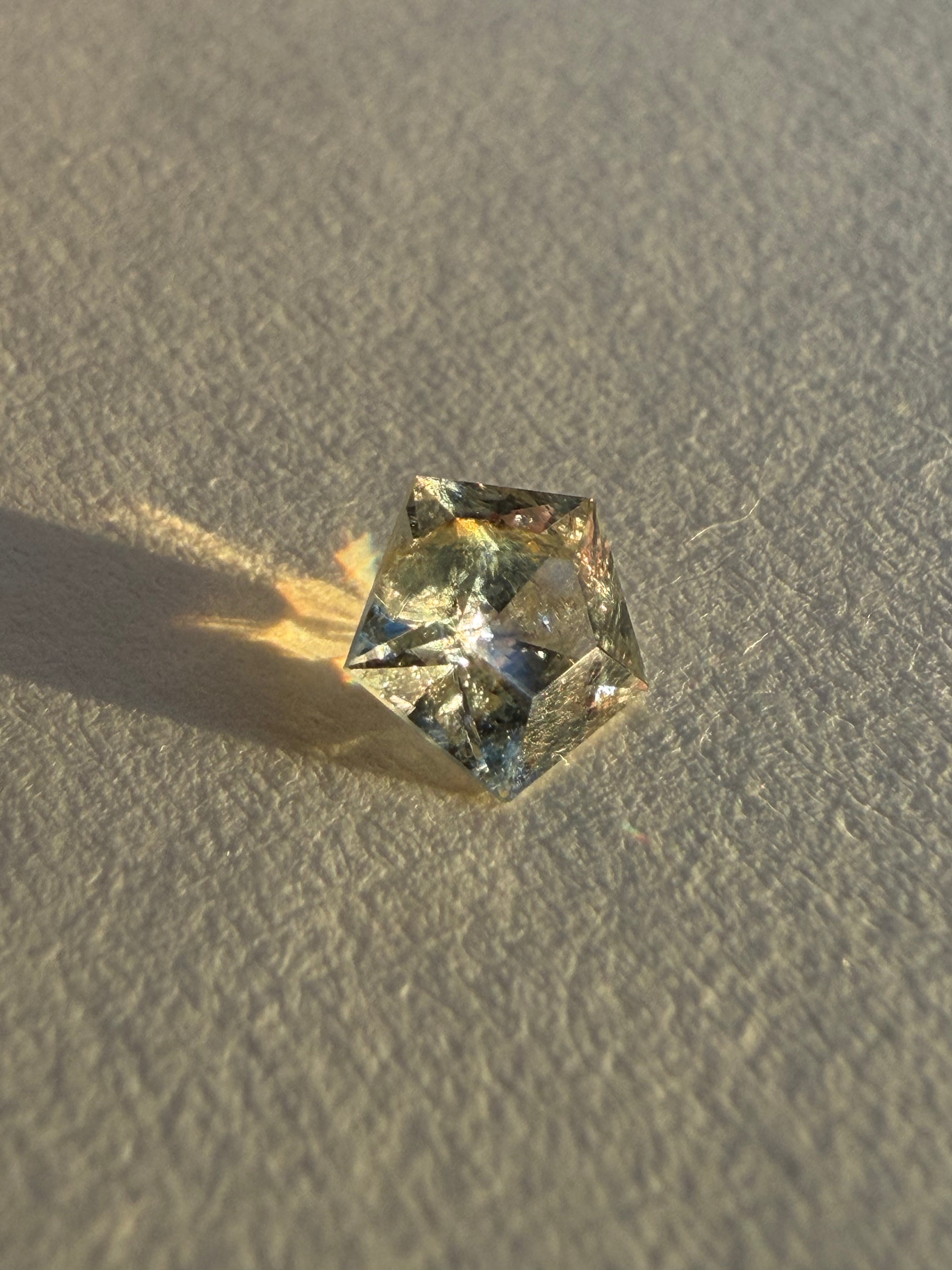 1.000ct Mint Green/Yellow Montana Sapphire