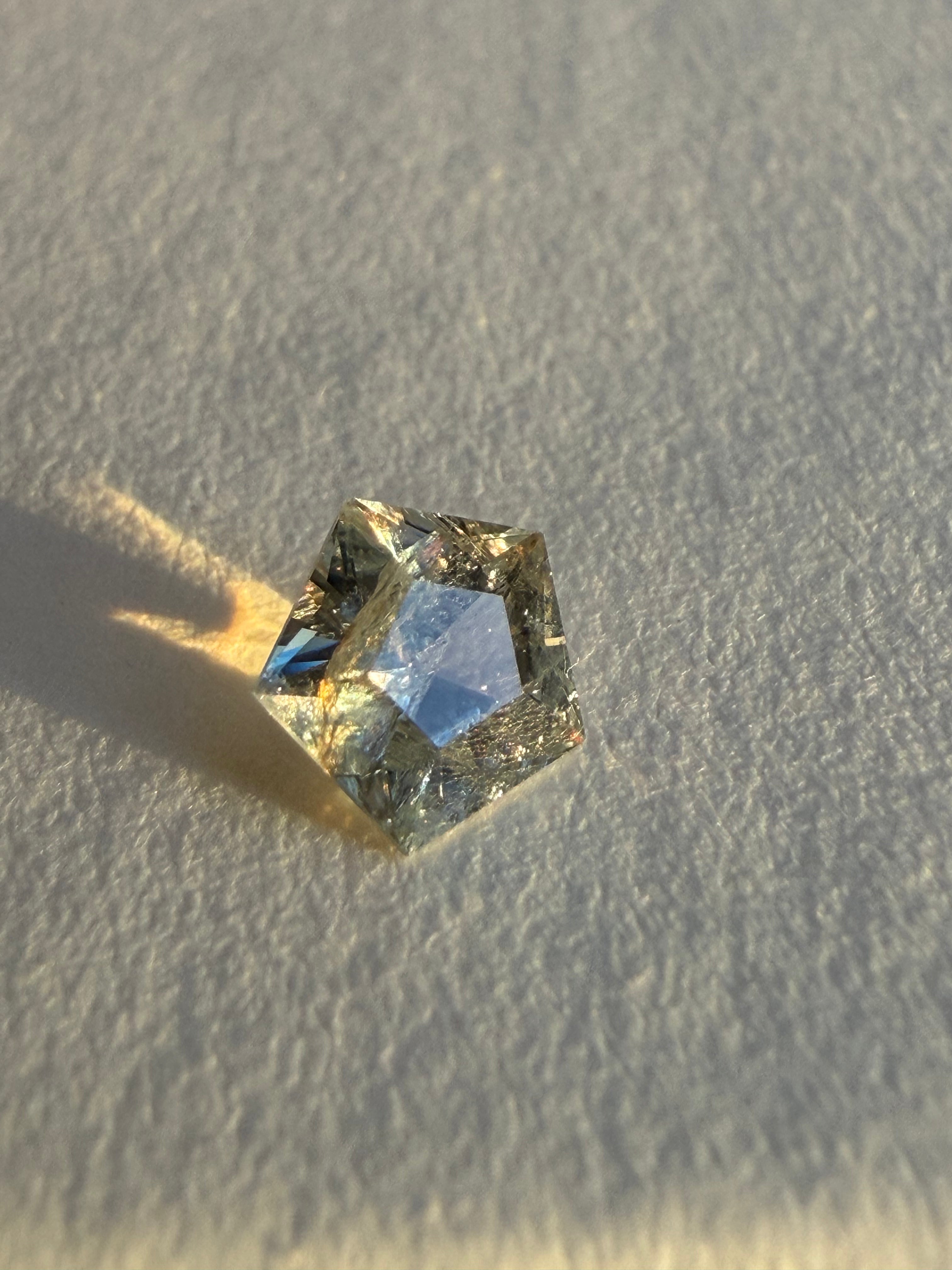 1.000ct Mint Green/Yellow Montana Sapphire
