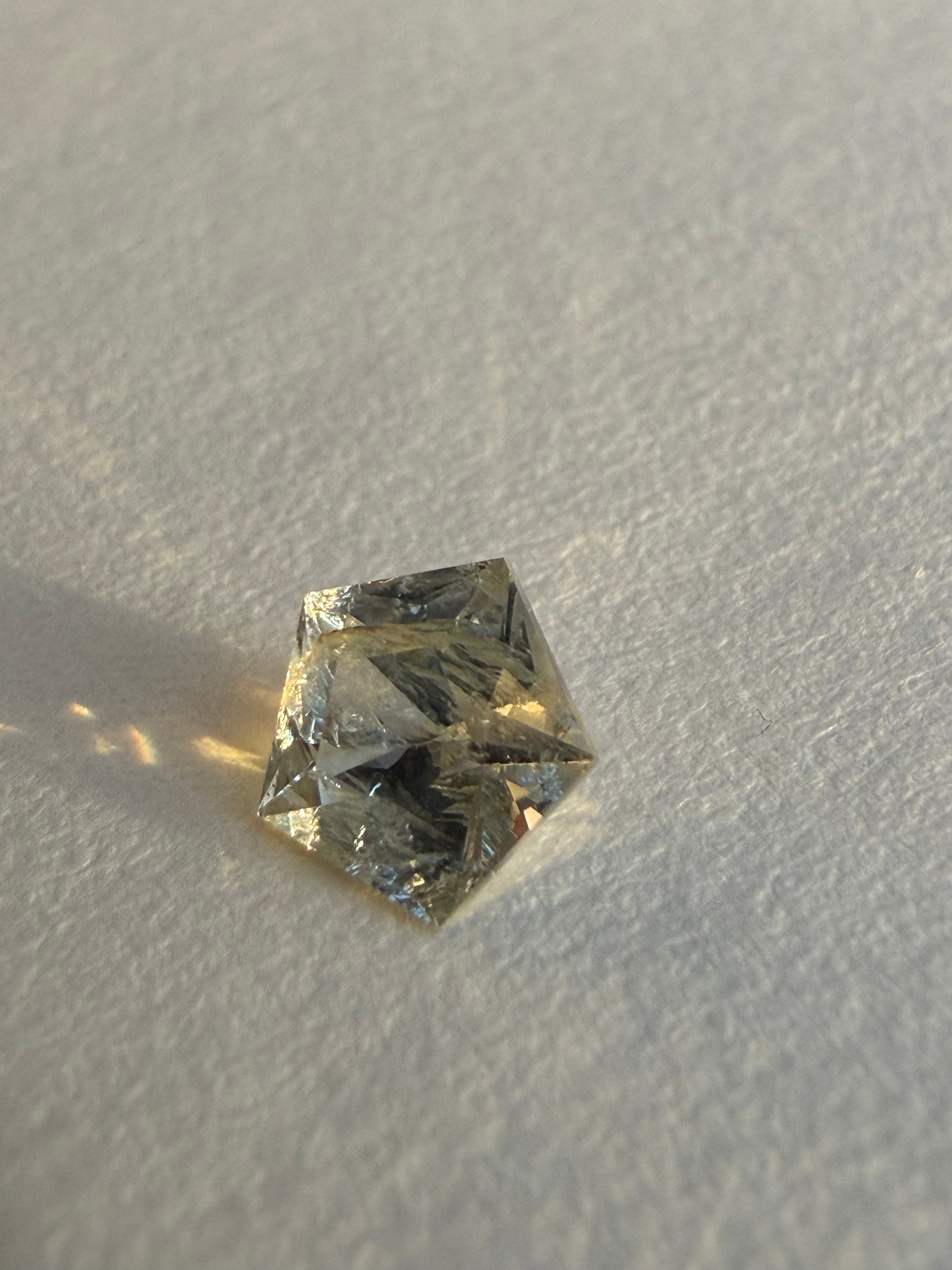 1.000ct Mint Green/Yellow Montana Sapphire