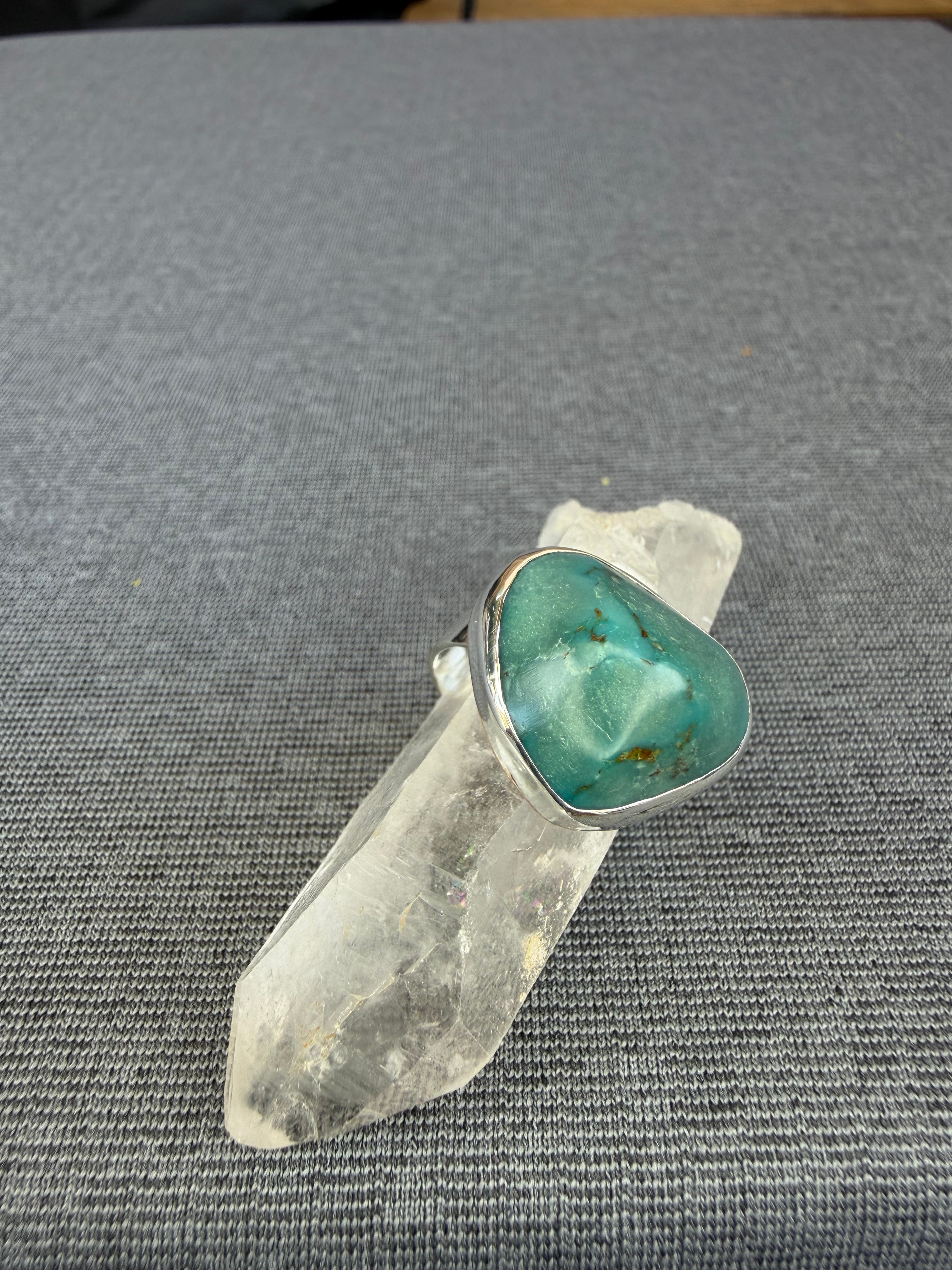 Kingman Turquoise Ring 7.25 - 7.5