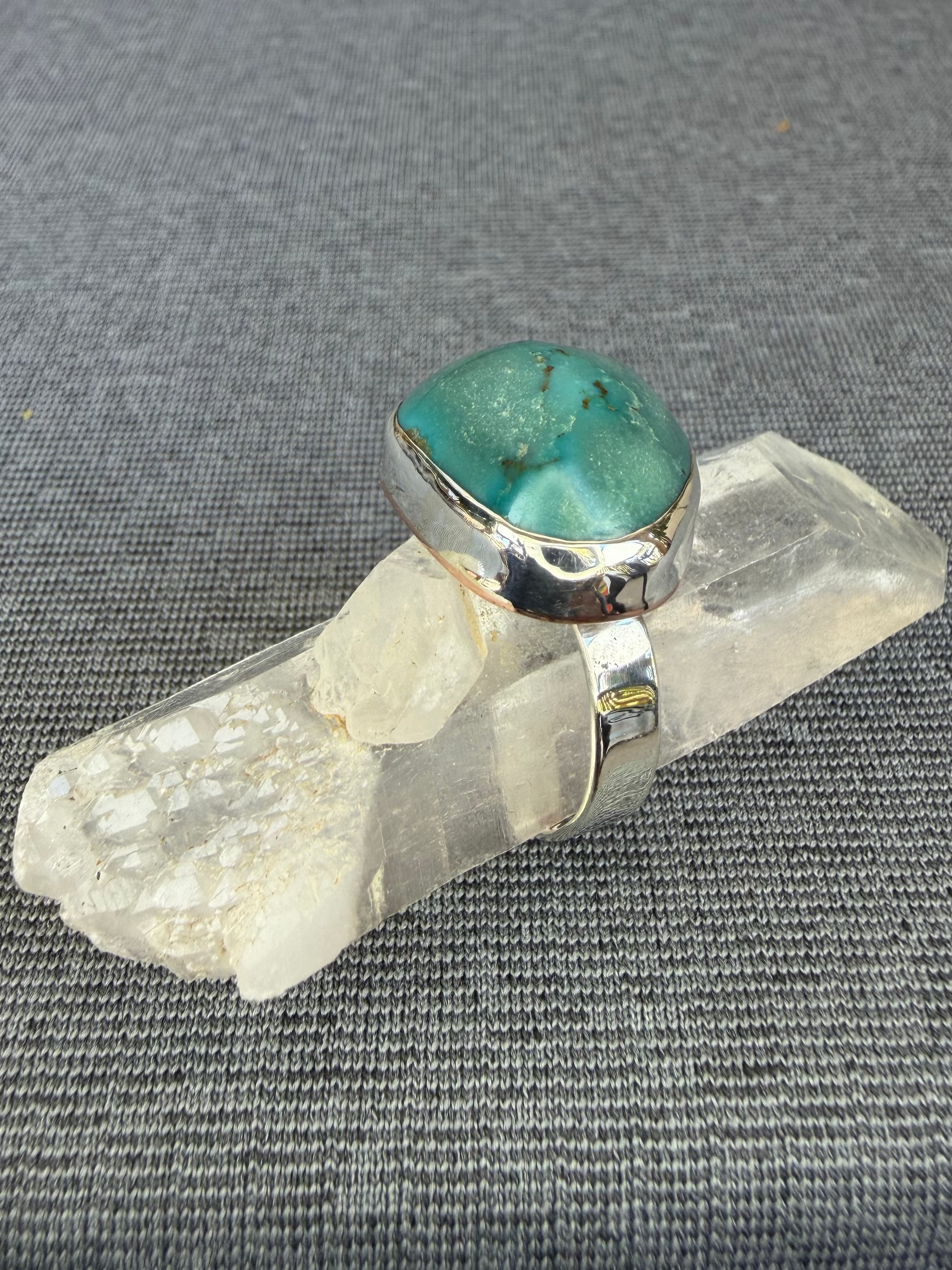 Kingman Turquoise Ring 7.25 - 7.5