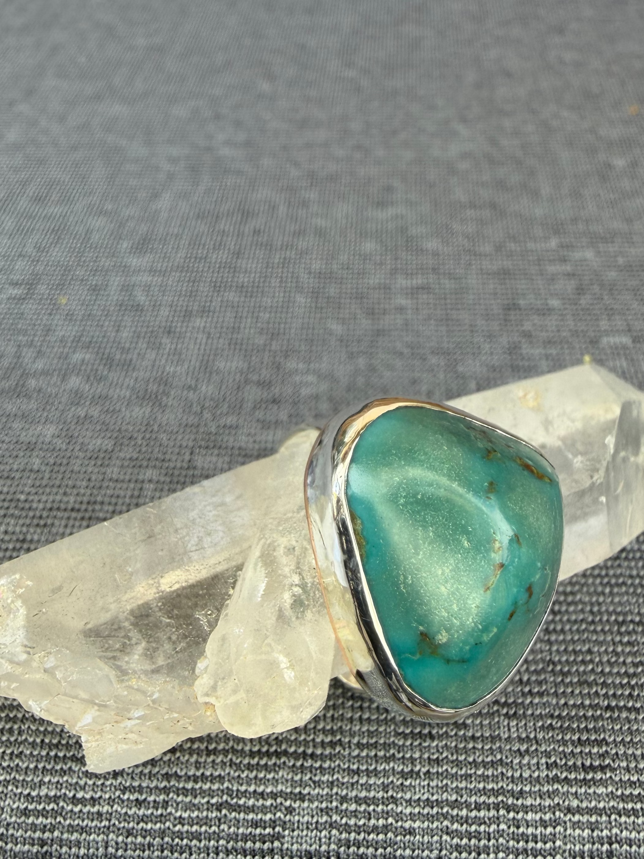 Kingman Turquoise Ring 7.25 - 7.5