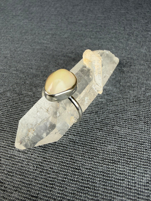Dainty Ethiopian Opal Ring 6.5