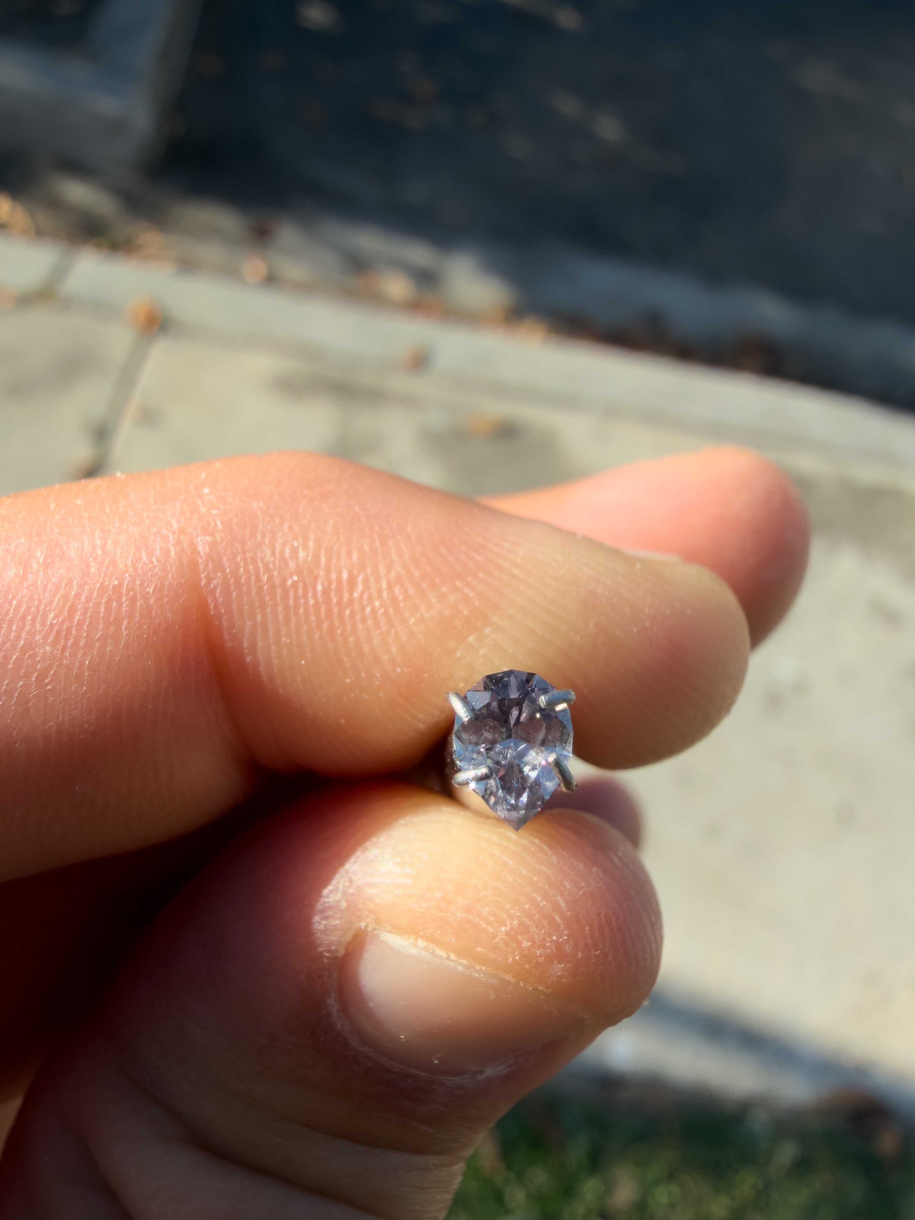 0.44ct Light Purple Montana Sapphire