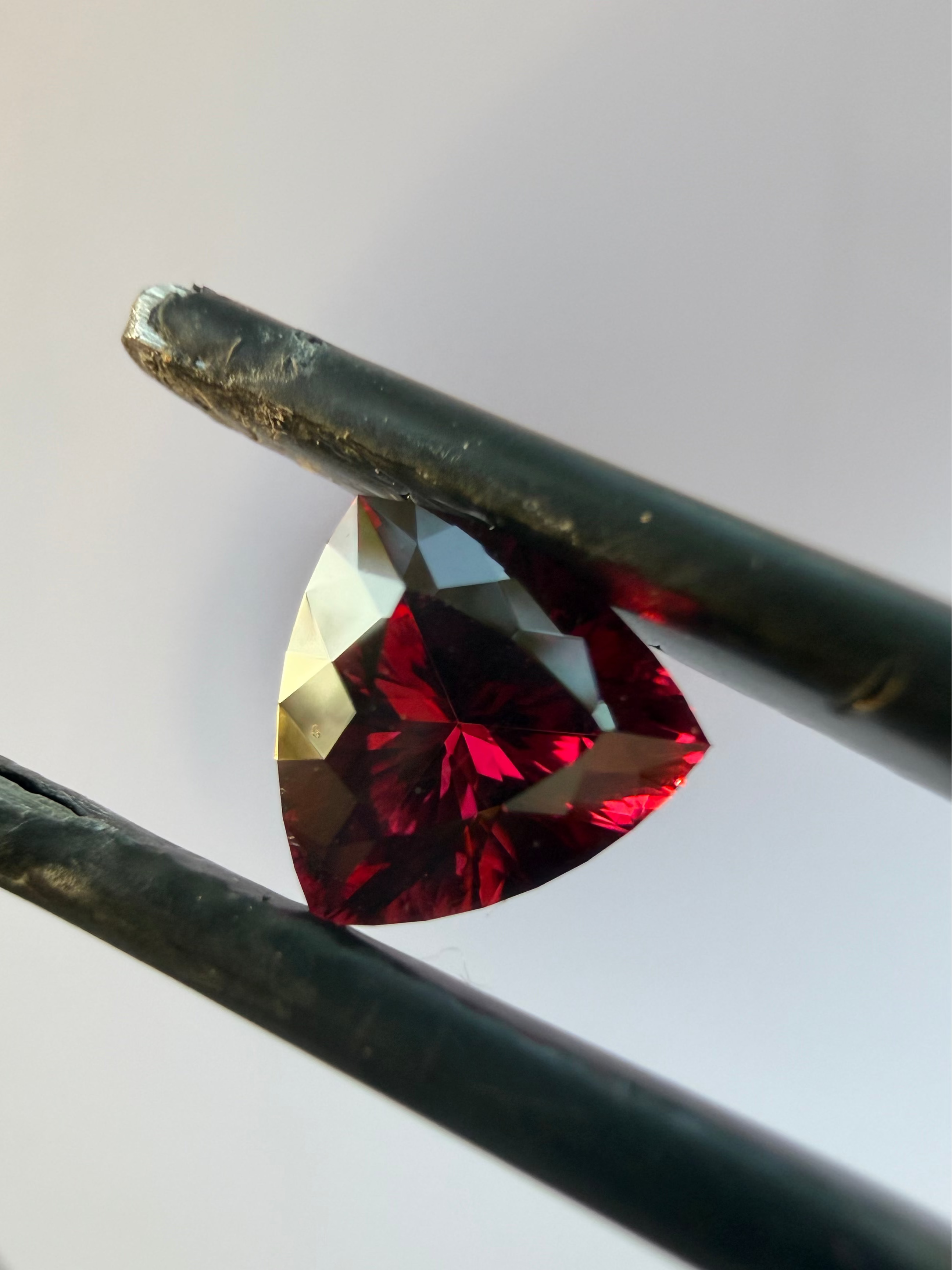 0.94ct Trillion Cherry/Raspberry Red Umba Garnet