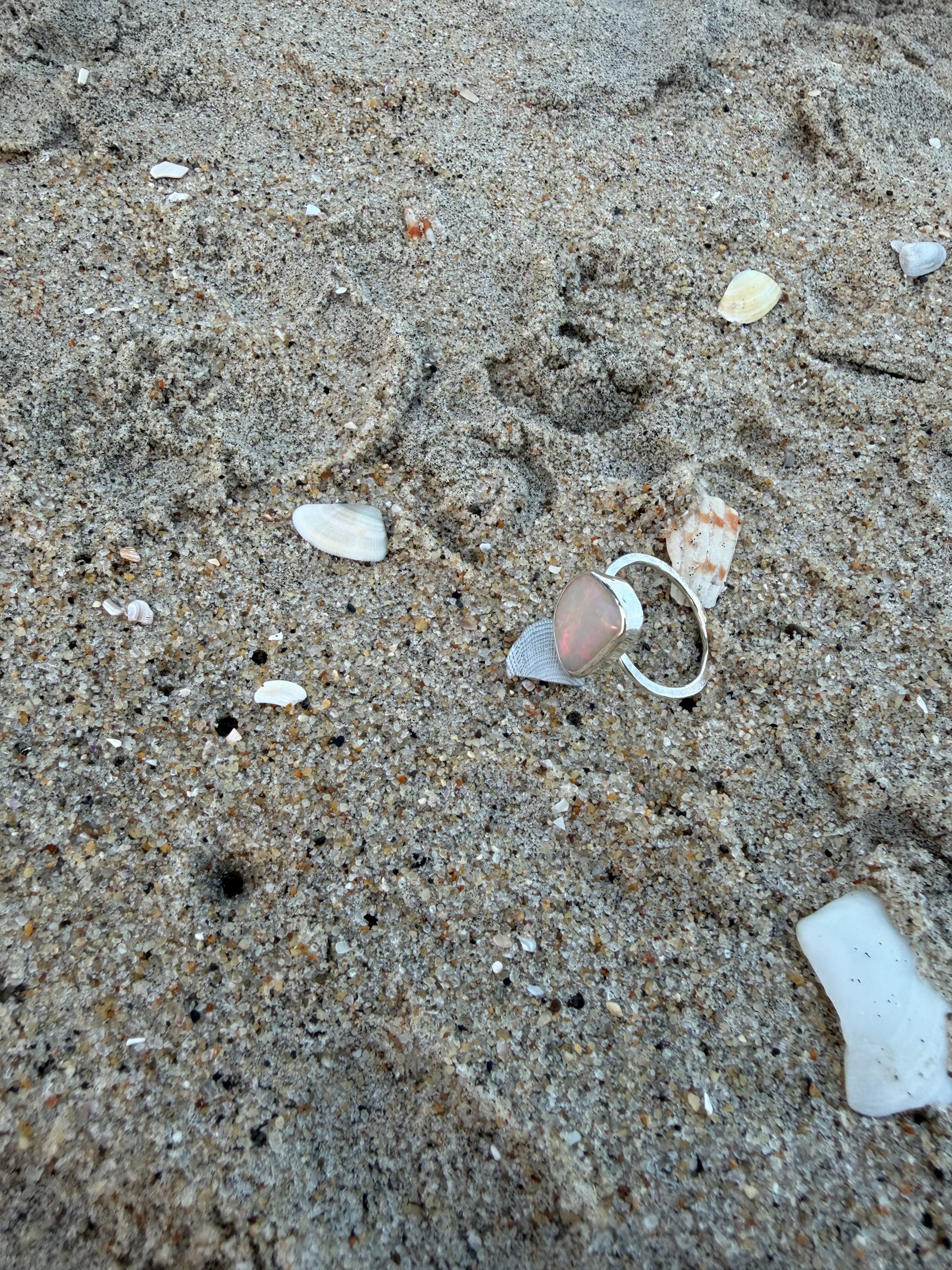 Dainty Ethiopian Opal Ring 8.75