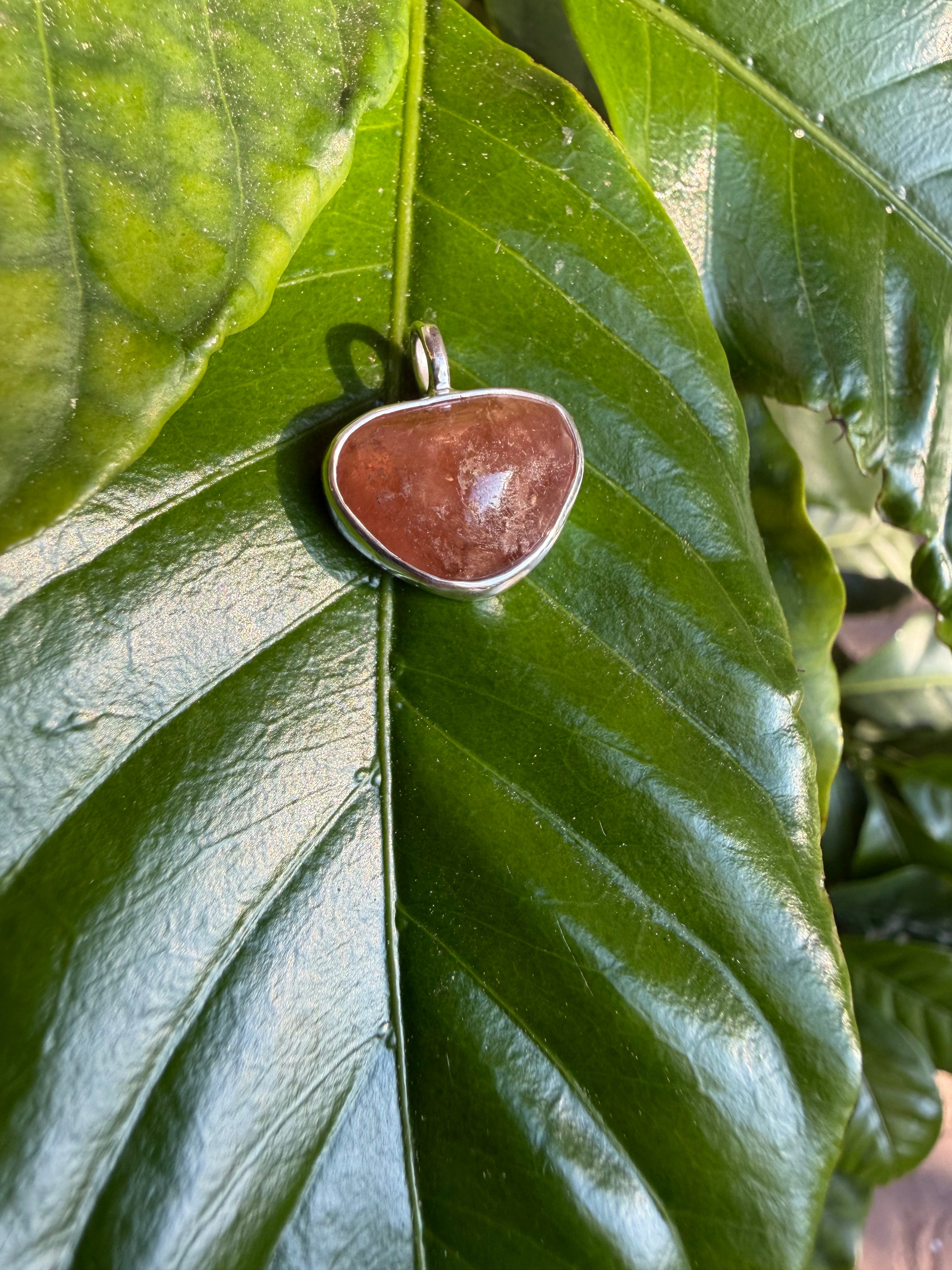 Pala, CA Peachy Tourmaline Pendant