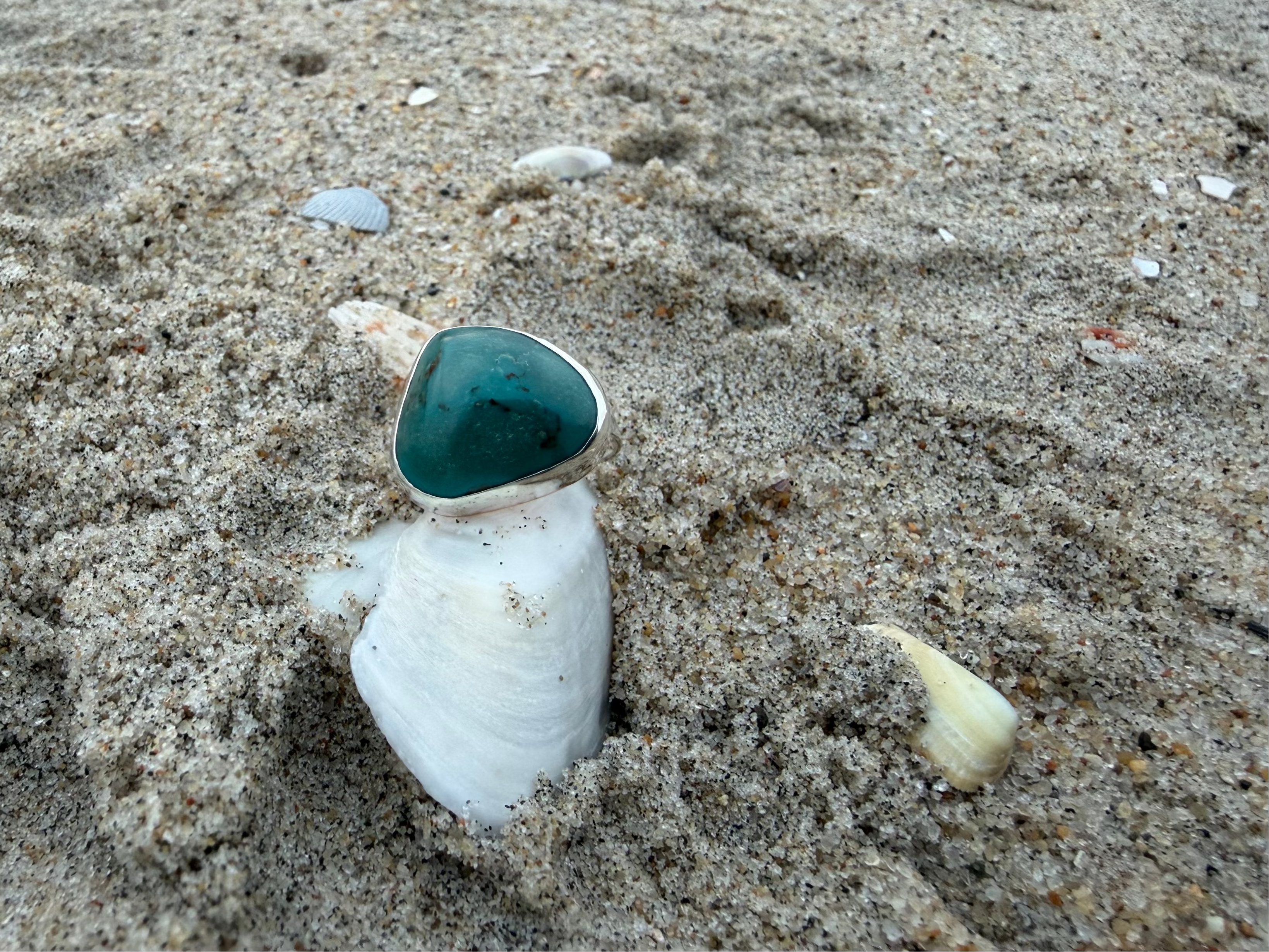 Kingman Turquoise Ring 7.25 - 7.5