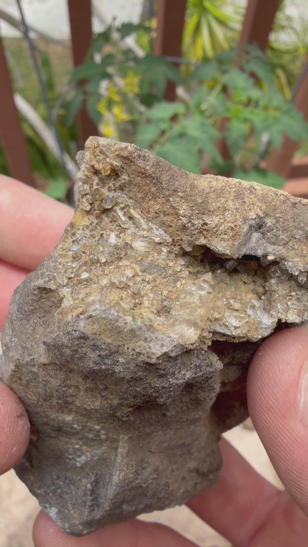 Single Herkimer Diamond and Dolomite Specimen