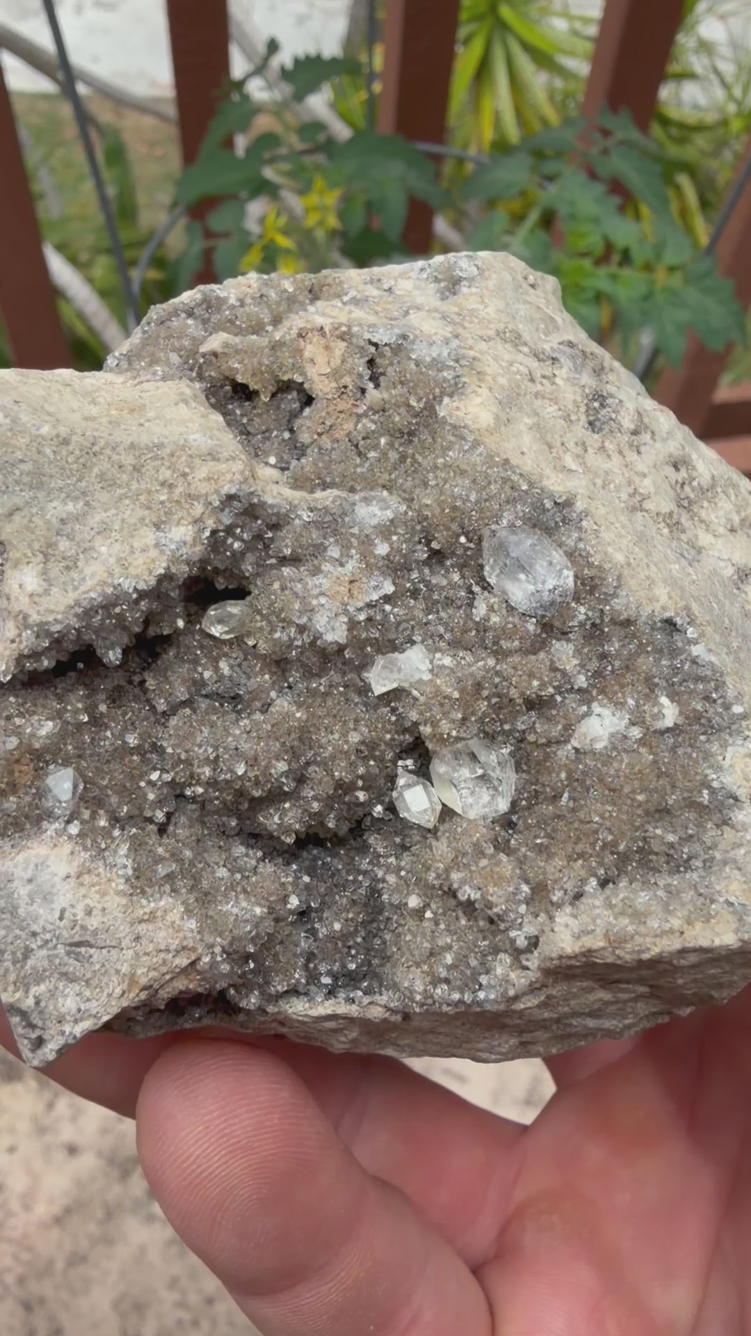 Herkimer Diamonds on Matrix Specimen